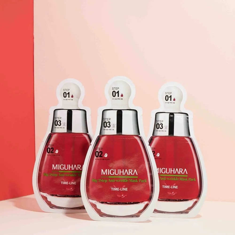 Miguhara Hautverjüngung|Gesicht|Big 3 Step Anti-Wrinkle Mask Pack Origin