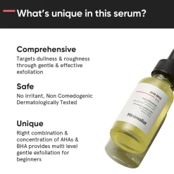 AHA BHA 10% Face Exfoliator 30 ml-Minimalist Online