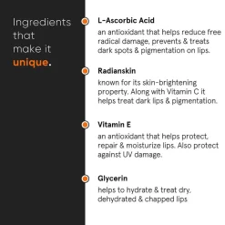 L-Ascorbic Acid 08% Lip Bright Balm 12 g-Minimalist New