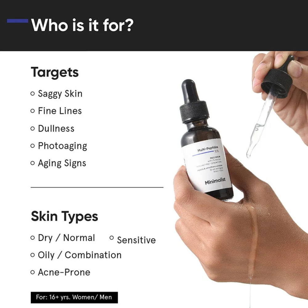 Multi-Peptides 10% Face Serum 30 ml-Minimalist