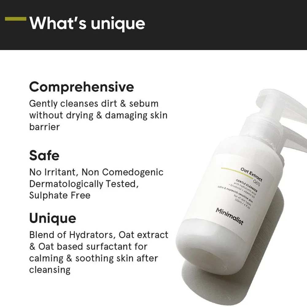 Minimalist Gesicht|Oat Extract 06% Gentle Cleanser 120 ml