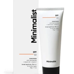 Minimalist Uv-Schutz & Pflege|Gesicht|SPF 50 Sunscreen 50 g