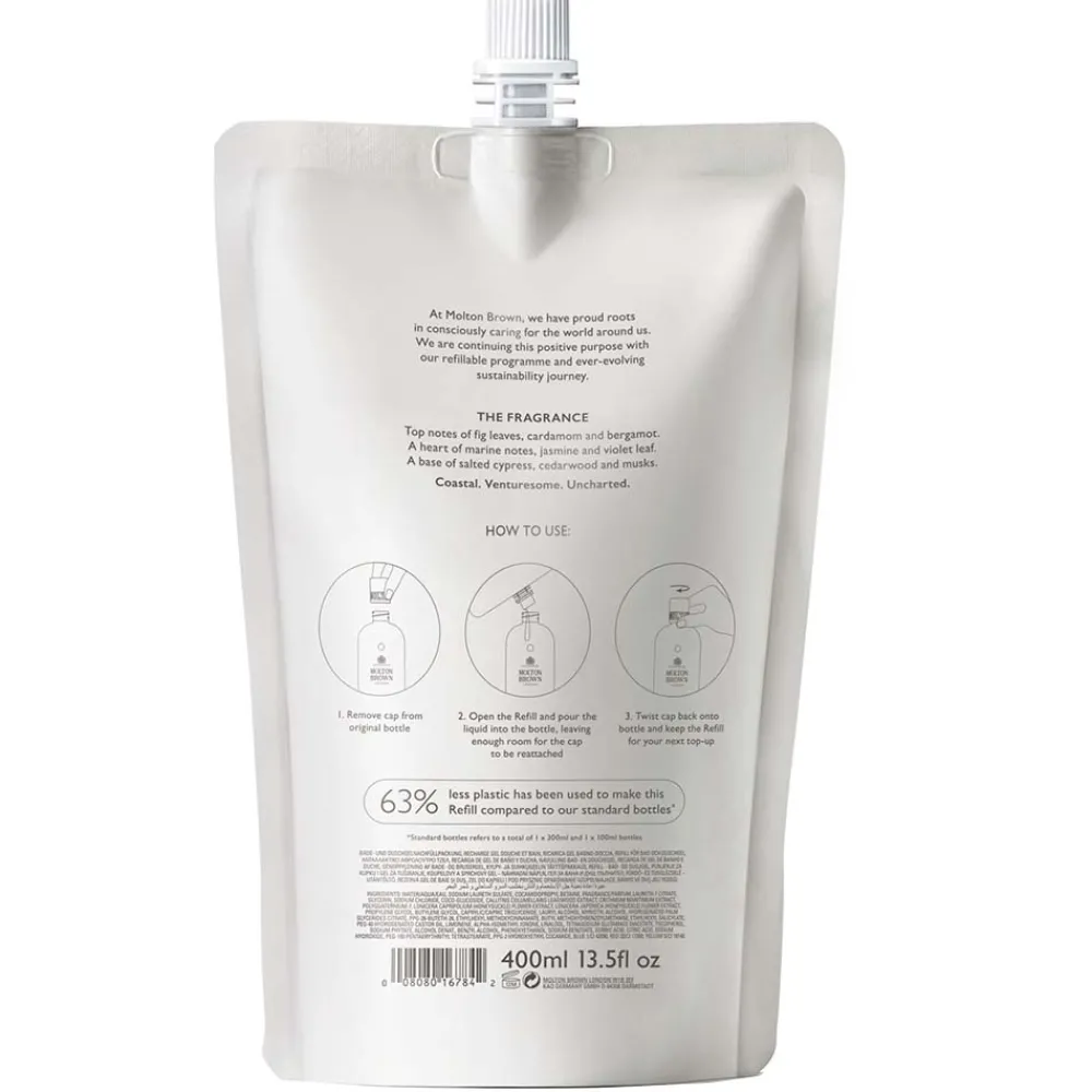 Coastal Cypress & Sea Fennel Bodywash Refill 400 ml-Molton Brown New