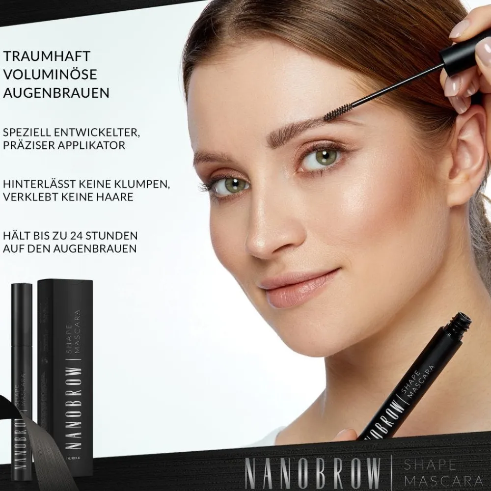 Nanobrow Augenbrauen^Shape Mascara Black 7 ml