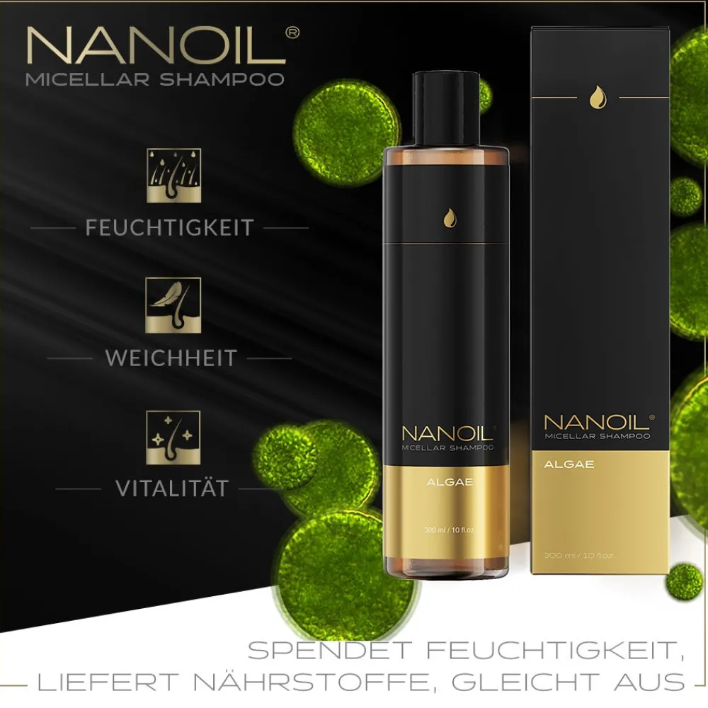 Nanoil Shampoo|Algae Micellar Shampoo 300 ml