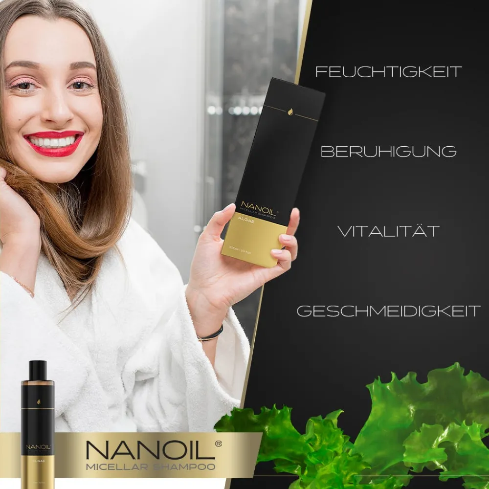 Nanoil Shampoo|Algae Micellar Shampoo 300 ml