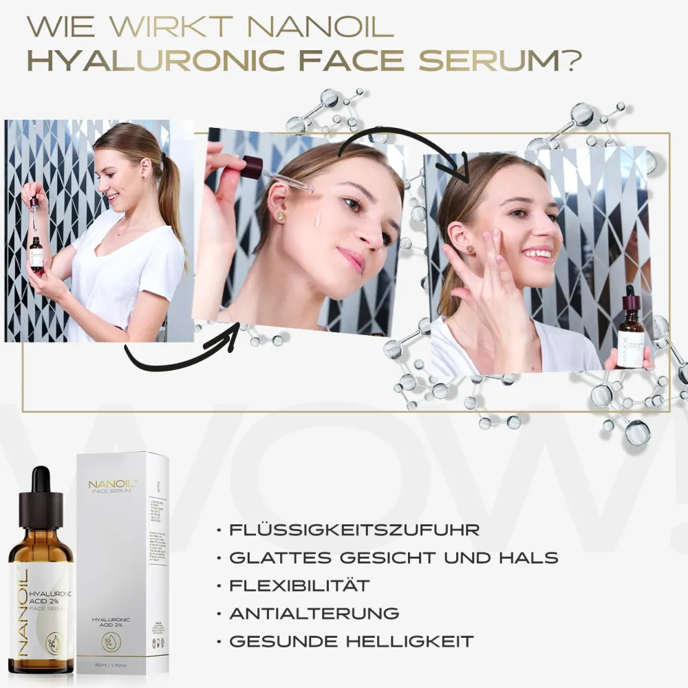 Nanoil Hautverjüngung|Hautpflege^Hyaluronic Face Serum 50 ml