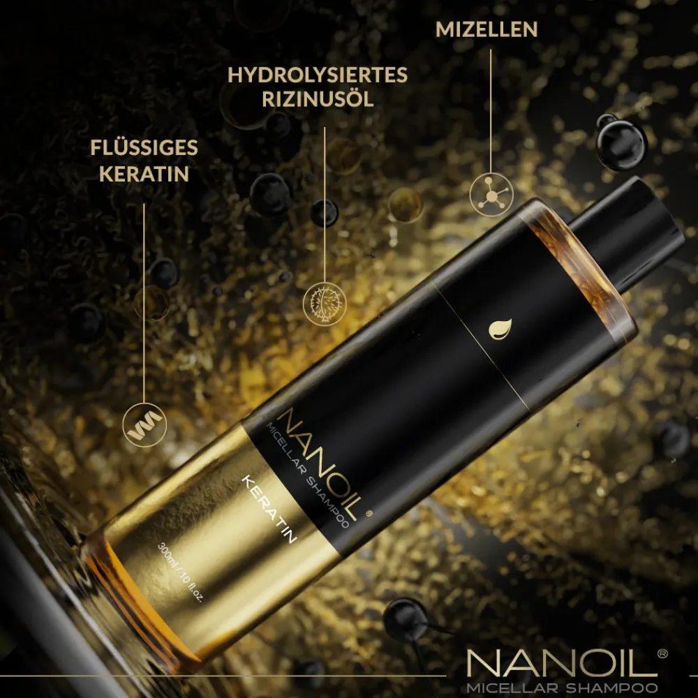 Nanoil Shampoo|Keratin Micellar Shampoo 300 ml