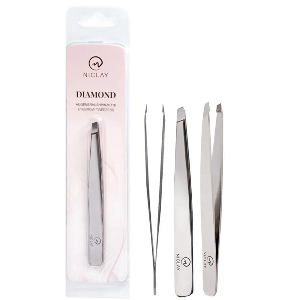 Augenbrauen Pinzette Diamant beschichtet-Niclay Best