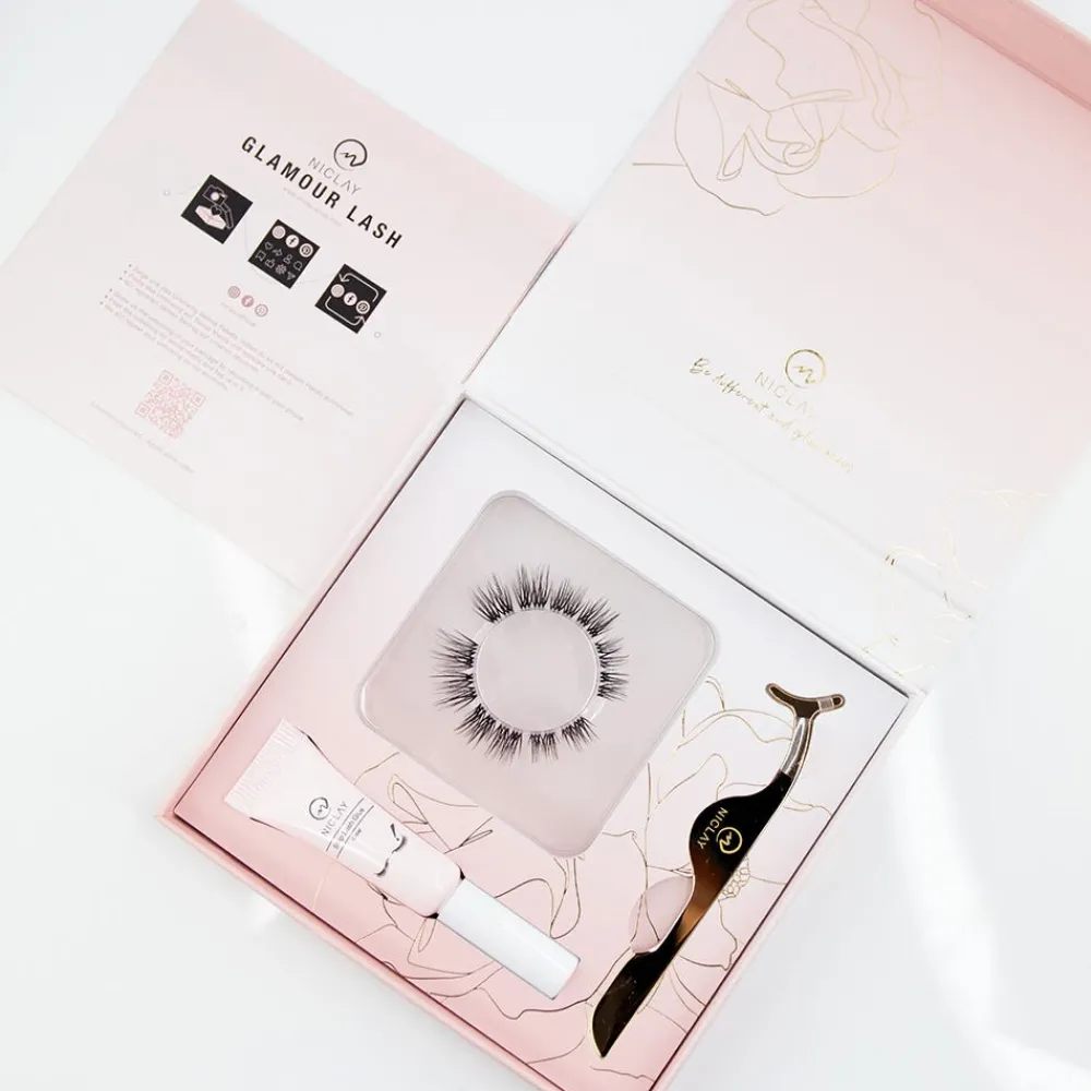 Niclay Wimpern^Glamour Lash Set Donna 8/10/12 mm