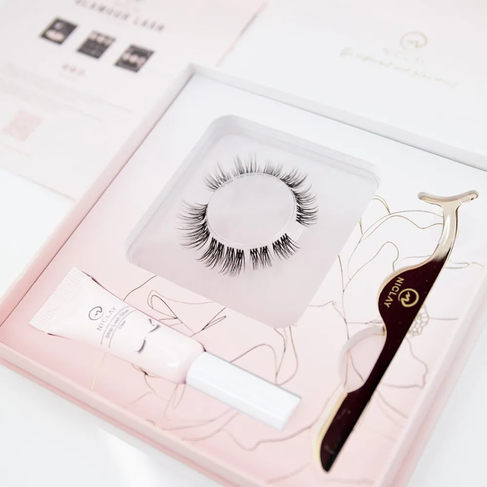 Niclay Wimpern^Glamour Lash Set Donna 8/10/12 mm