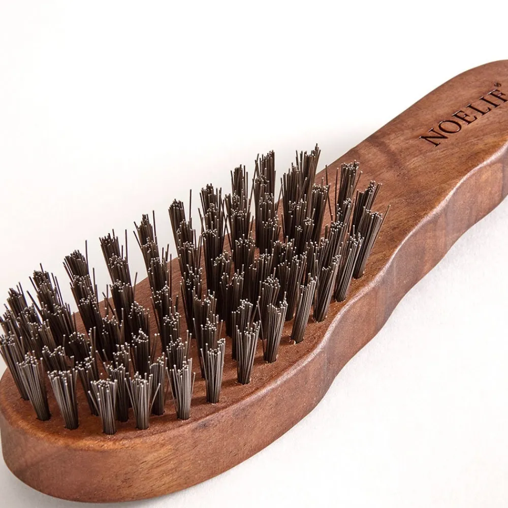 NOELIE Tools|Kämme & Bürsten|Bionifilbürste Rizinusfaser Nussbaumholz