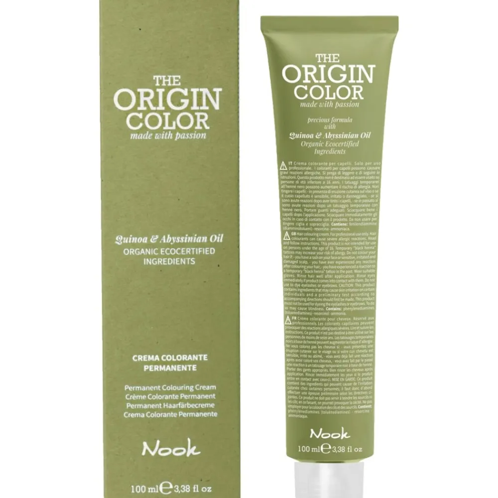 Nook Haarfarbe|The Origin Color 8.44 hellblond kupfer intensiv 100 ml