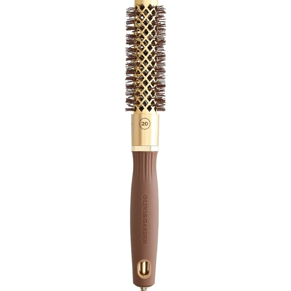Olivia Garden Bürste|Blowout Shine Wavy Bristles Gold & Brown 20 mm