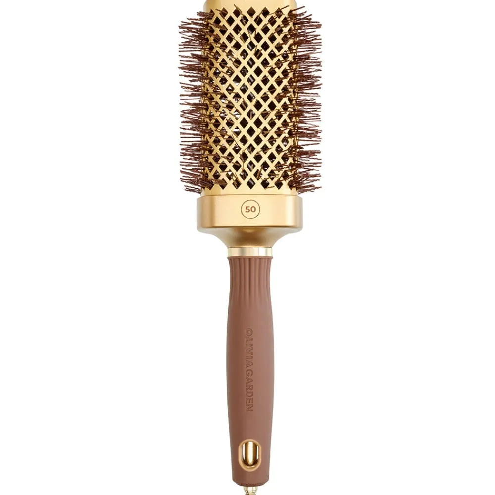 Olivia Garden Bürste|Blowout Straight Wavy Bristle Gold & Brown 50mm
