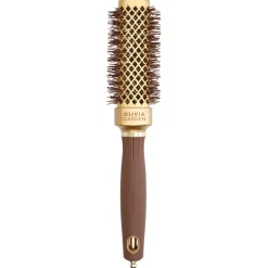 Blowout Straight Wavy Bristle Gold & Brown 30 mm-Olivia Garden Outlet