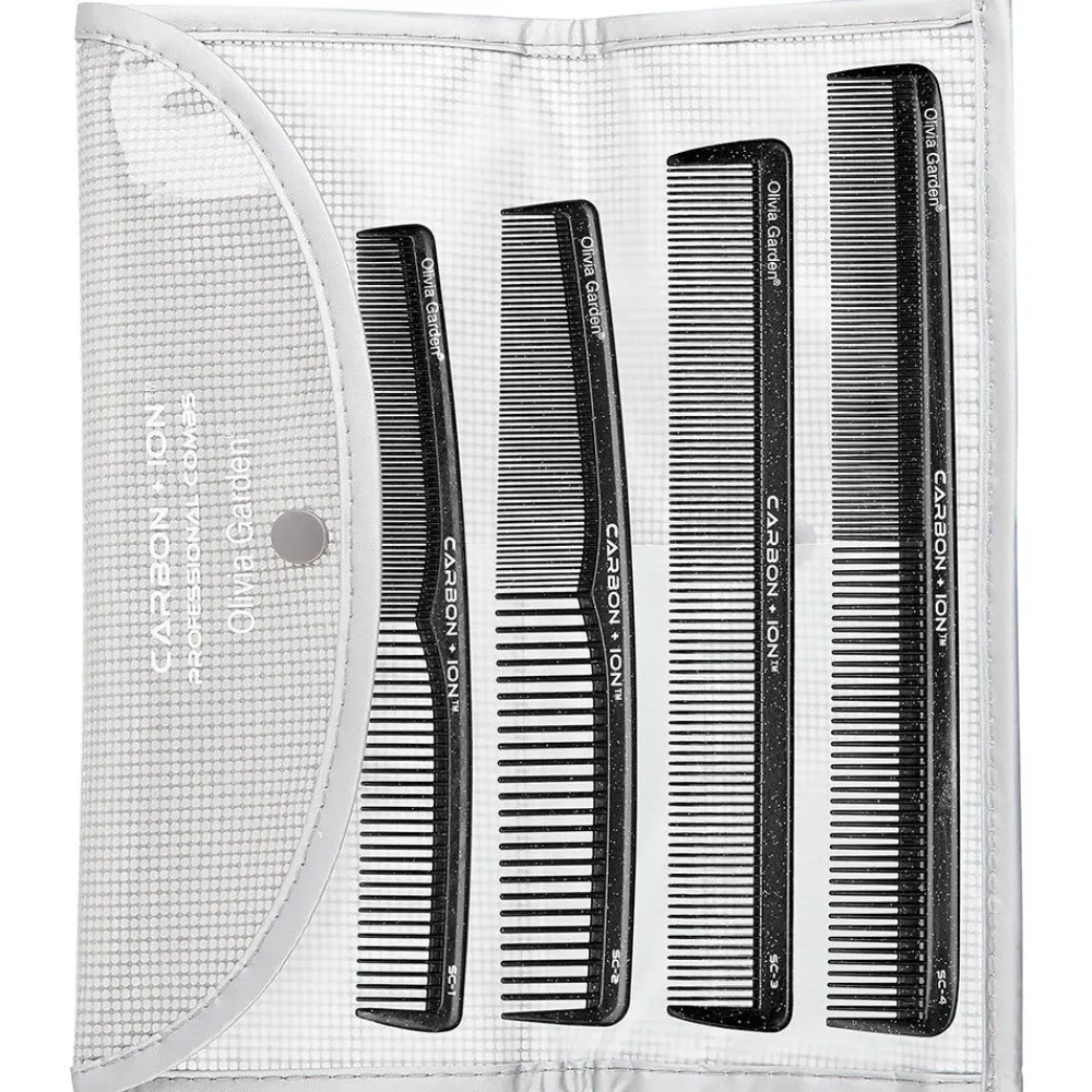Olivia Garden Kämme & Bürsten|Carbon + Ion SC-Kämme 4er Set