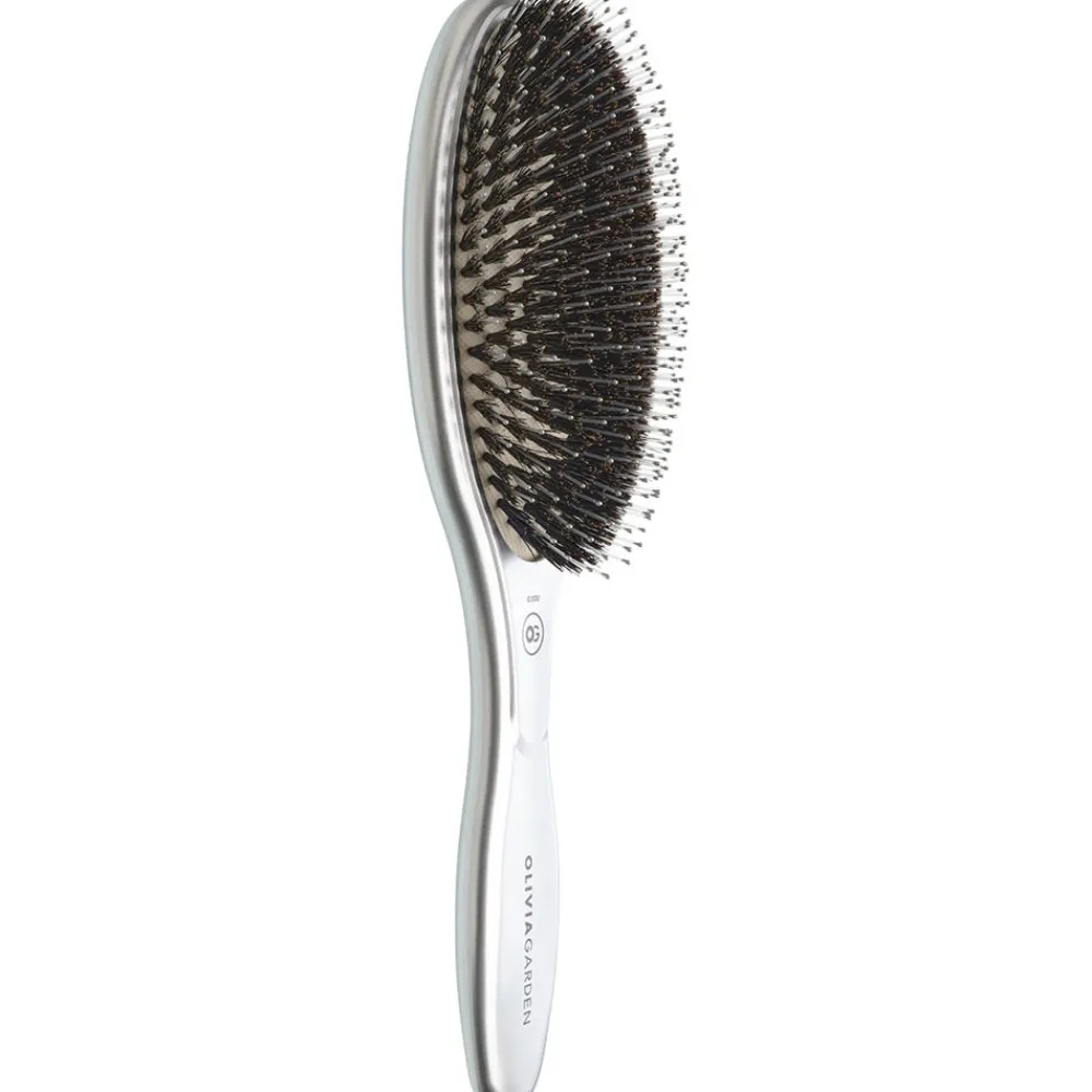 Olivia Garden Bürste|CARE OVAL Boar & Nylon Bristles Silver