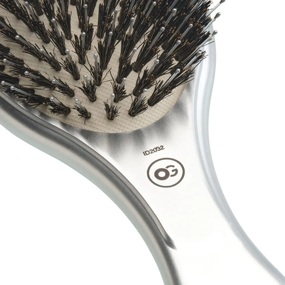 Olivia Garden Bürste|CARE OVAL Boar & Nylon Bristles Silver