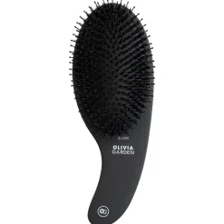 Curve Boar & Nylon Bristles Matt Black-Olivia Garden Best