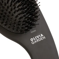 Curve Boar & Nylon Bristles Matt Black-Olivia Garden Best