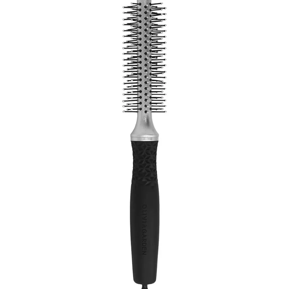 Essential Blowout Soft Double Bristles Silver 10 mm-Olivia Garden