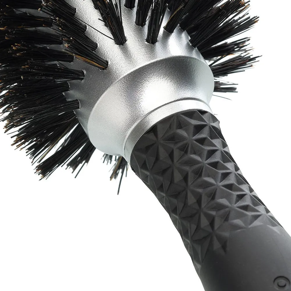 Olivia Garden Bürste|Essential Blowout Soft Boar Bristles Silver 35 mm