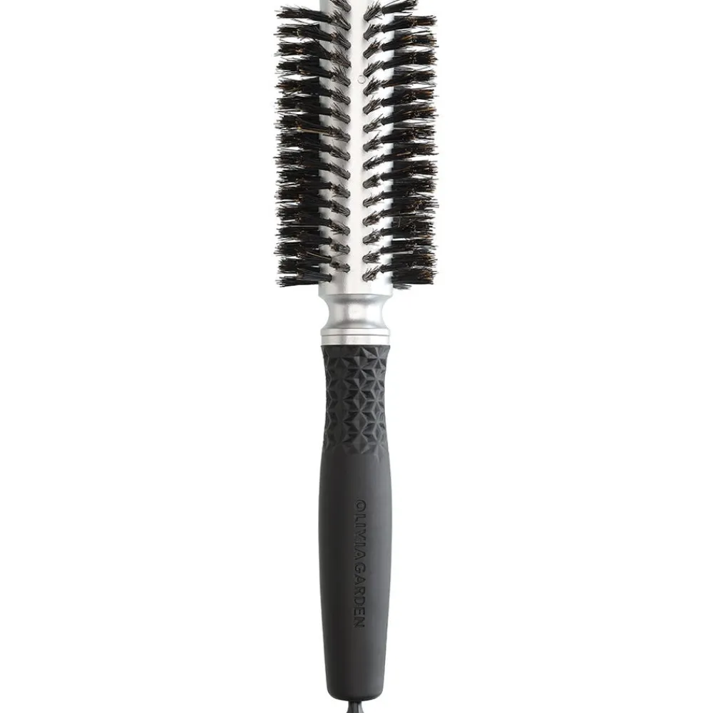 Olivia Garden Bürste|Essential Blowout Soft Boar Bristles Silver 25 mm