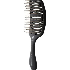 Essential Care Flex Thick Hair Bristles Matt Black-Olivia Garden New