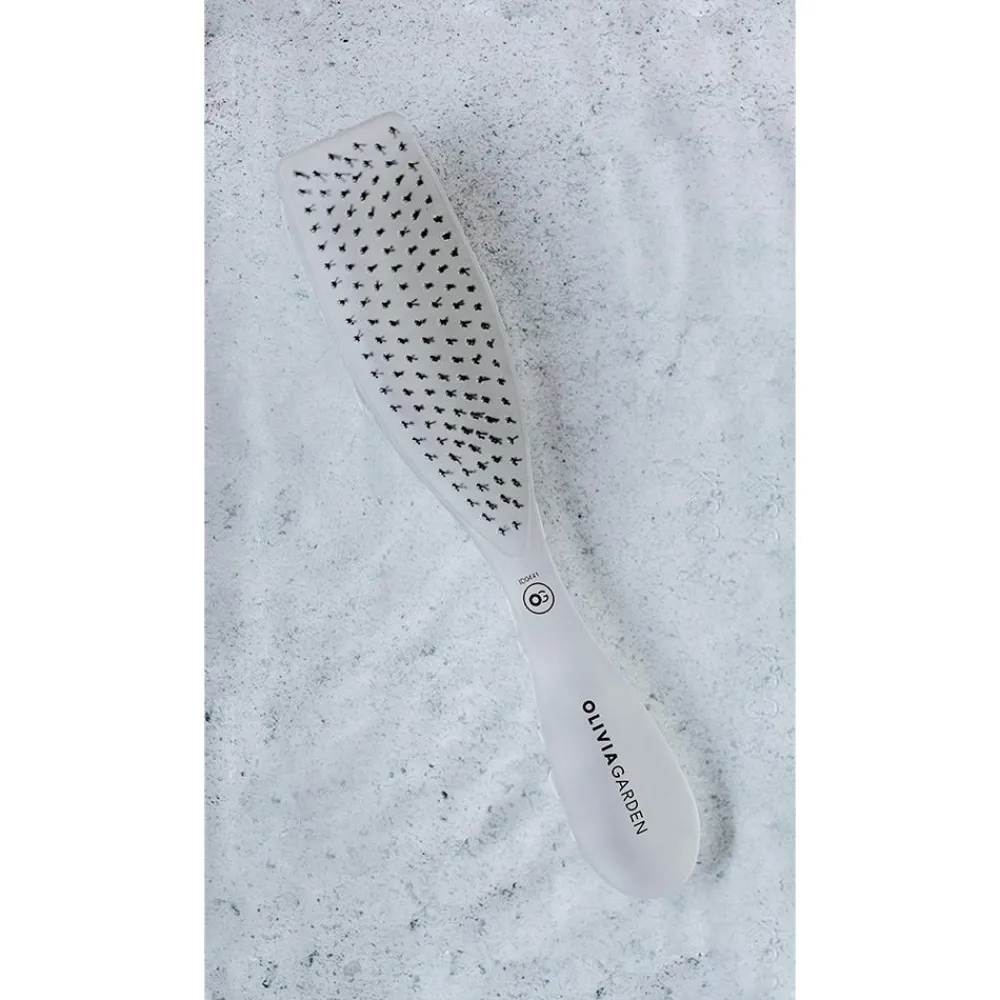 Olivia Garden Bürste|Essential Style Wet Fine Hair Bristles Ice White
