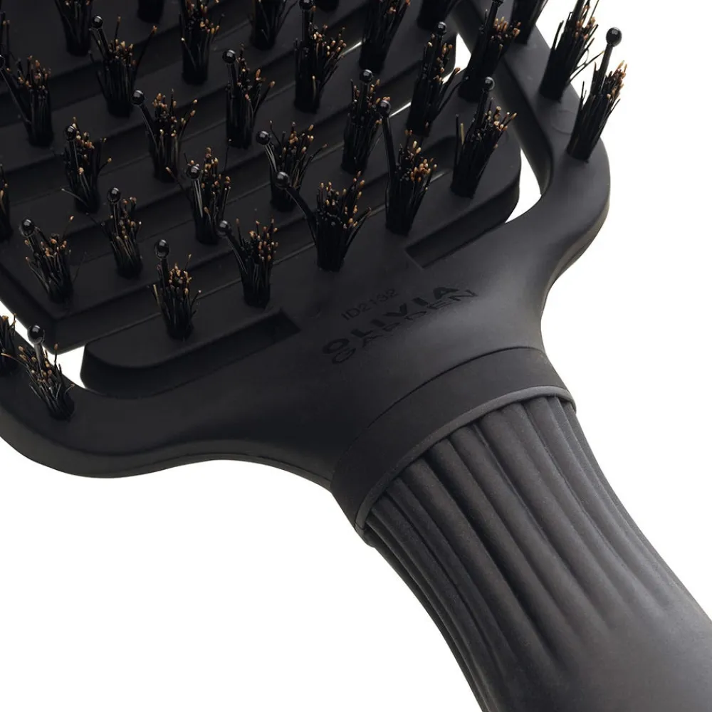 Olivia Garden Kämme & Bürsten|Bürste|Flex Boar + Nylon Bristles Black Label