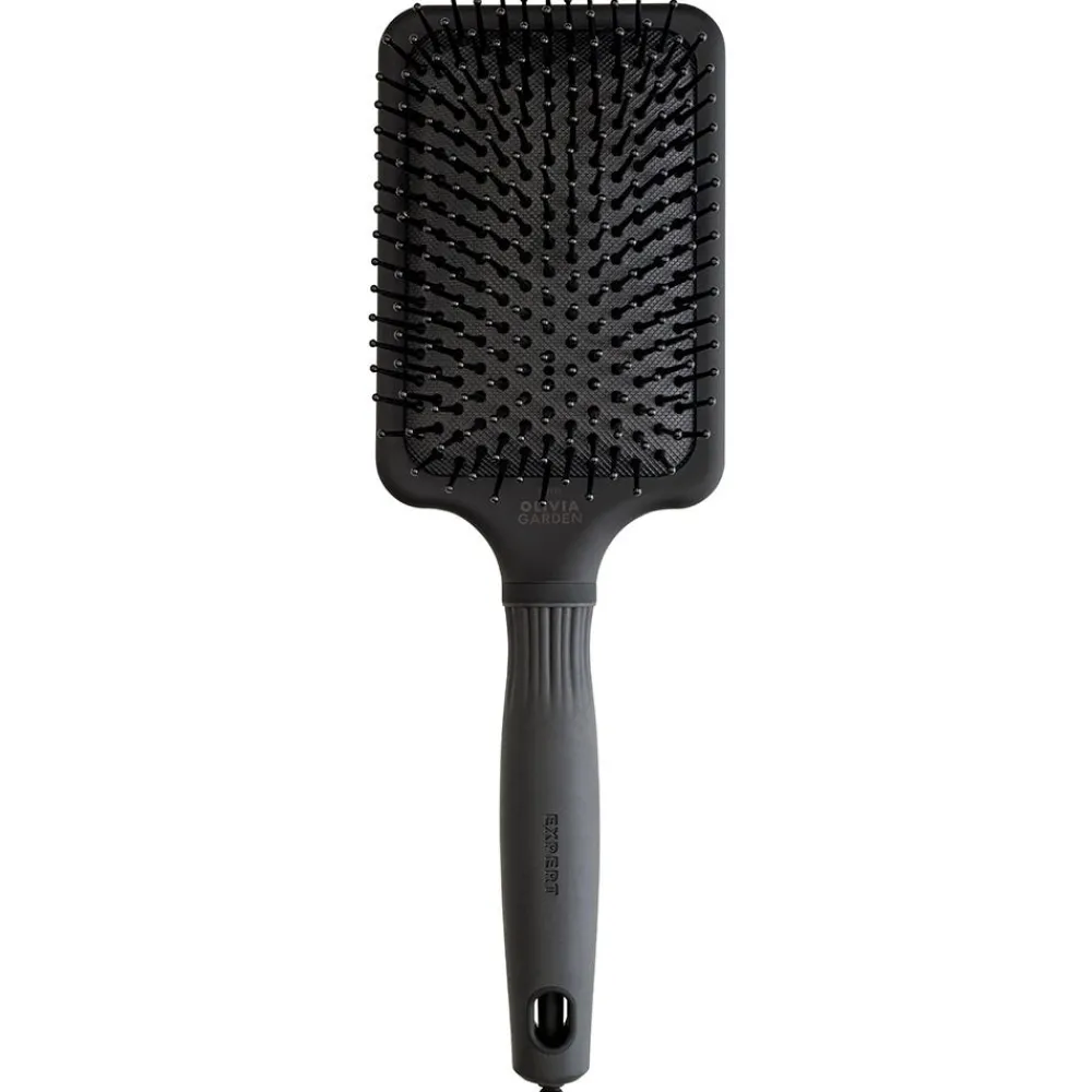 Olivia Garden Kämme & Bürsten|Bürste^Rectangular Nylon Bristle Black Label