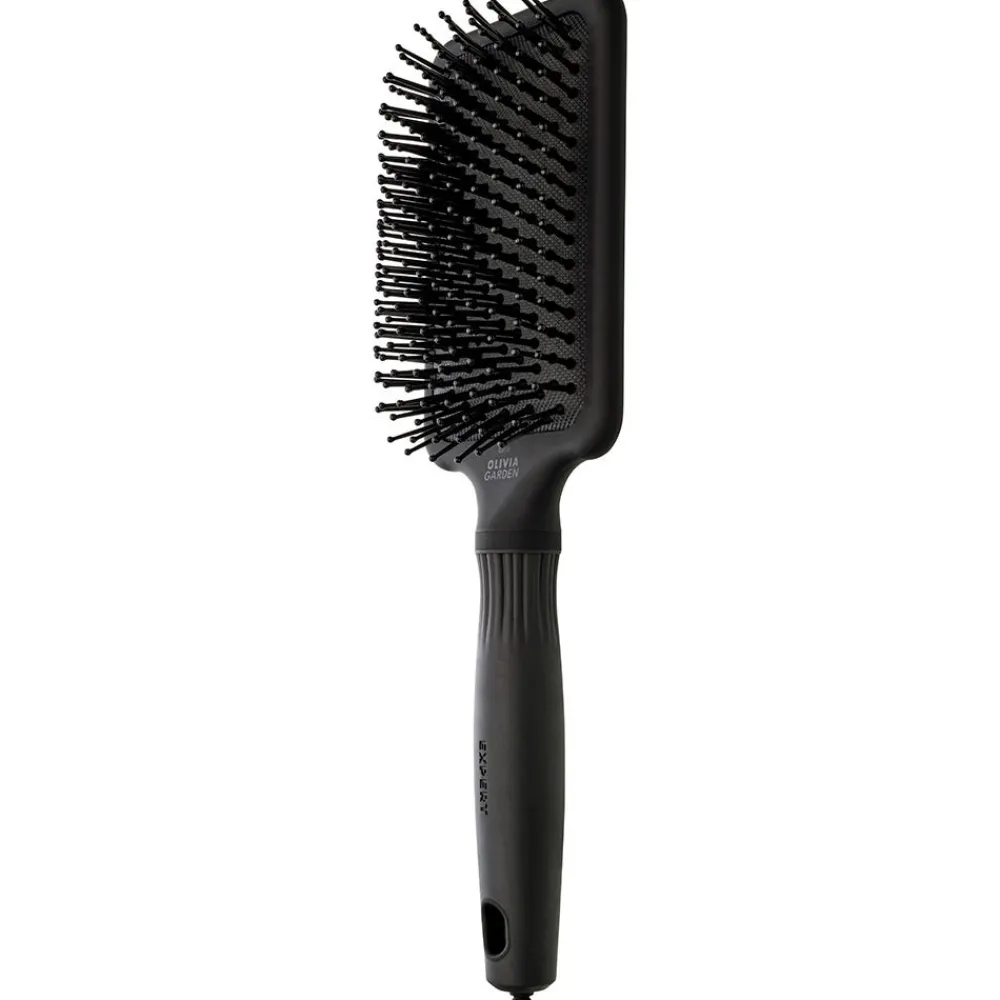 Olivia Garden Kämme & Bürsten|Bürste^Rectangular Nylon Bristle Black Label