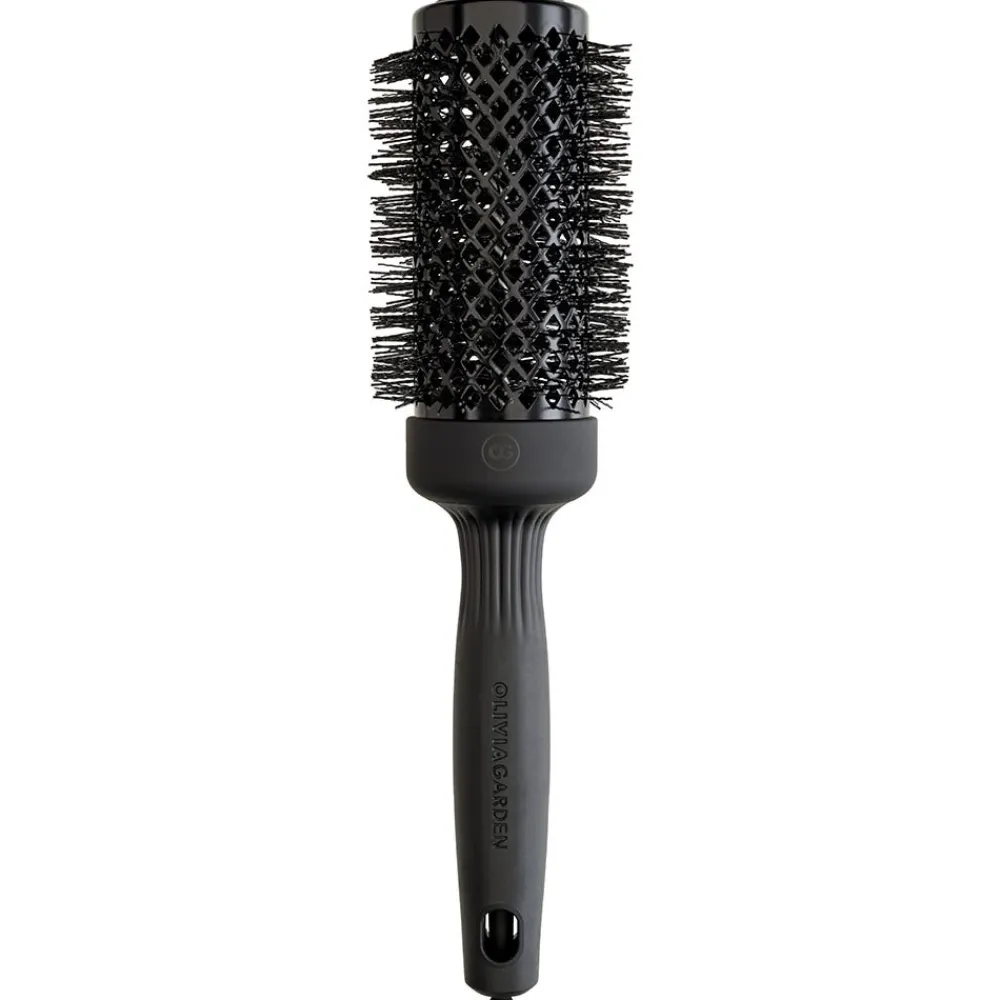 Olivia Garden Kämme & Bürsten|Bürste|Shine Wavy Bristles Black Label 45 mm Rundbürste