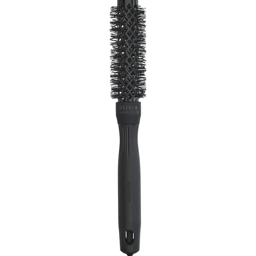Olivia Garden Kämme & Bürsten|Bürste|Shine Wavy Bristles Black Label 20 mm Rundbürste