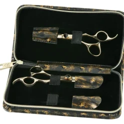 Olivia Garden Scheren^Silk Cut Black/Gold Schere + Effilierschere 5,75 Zoll