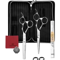 Olivia Garden Scheren^Silk Cut Pro Schere + Effilierschere RH 5,75 Zoll