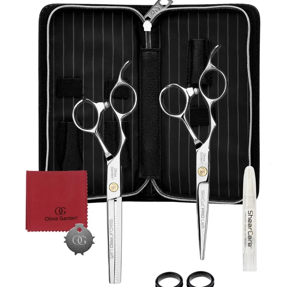 Silk Cut Pro Schere + Effilierschere LH 5,75 Zoll-Olivia Garden Outlet