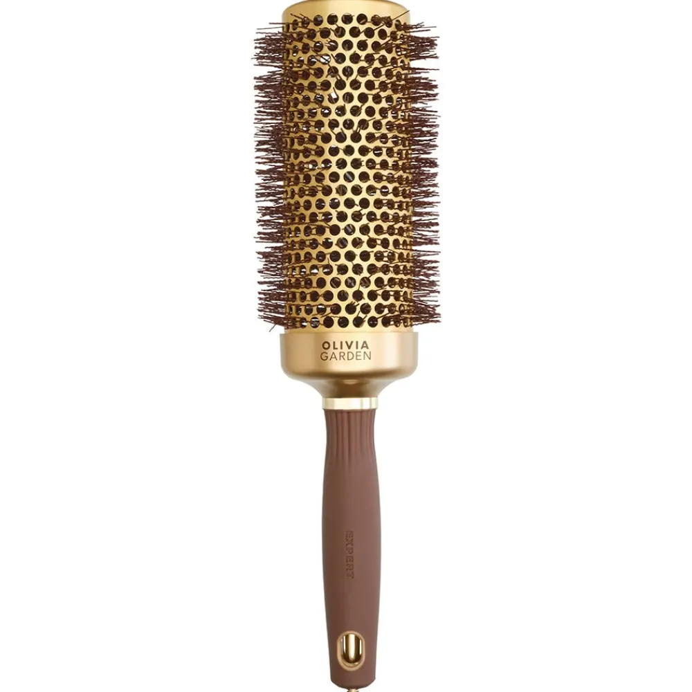 Olivia Garden Kämme & Bürsten|Bürste|Speed Wavy Bristles Gold & Brown 55 Rundbürste
