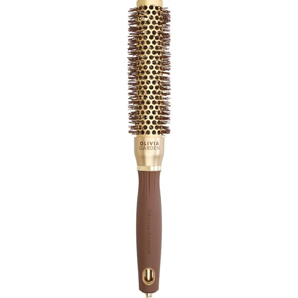 Olivia Garden Kämme & Bürsten|Bürste^Speed Wavy Bristles Gold & Brown 25 mm Rundbürste