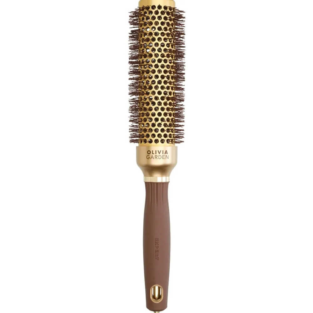 Olivia Garden Kämme & Bürsten|Bürste^Speed Wavy Bristles Gold & Brown 35 Rundbürste