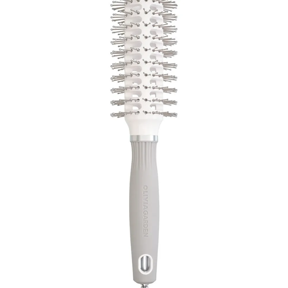 VENT Double Bristles White & Grey 30 mm-Olivia Garden Online