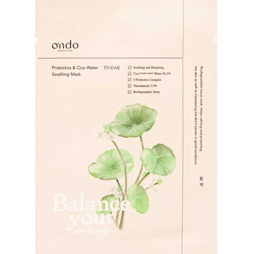 Ondo Beauty Gesicht^Ondo Probiotics & Cica Water Soothing Mask