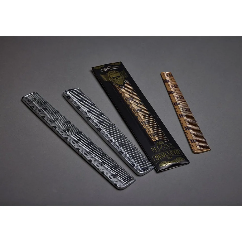 Pegasus Skulleto Kämme|201 gold Haarschneidekamm 17,5 cm