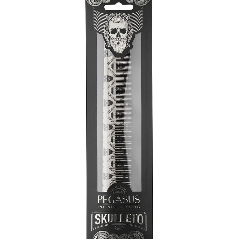 210 silber Haarschneidekamm 21,0 cm-Pegasus Skulleto