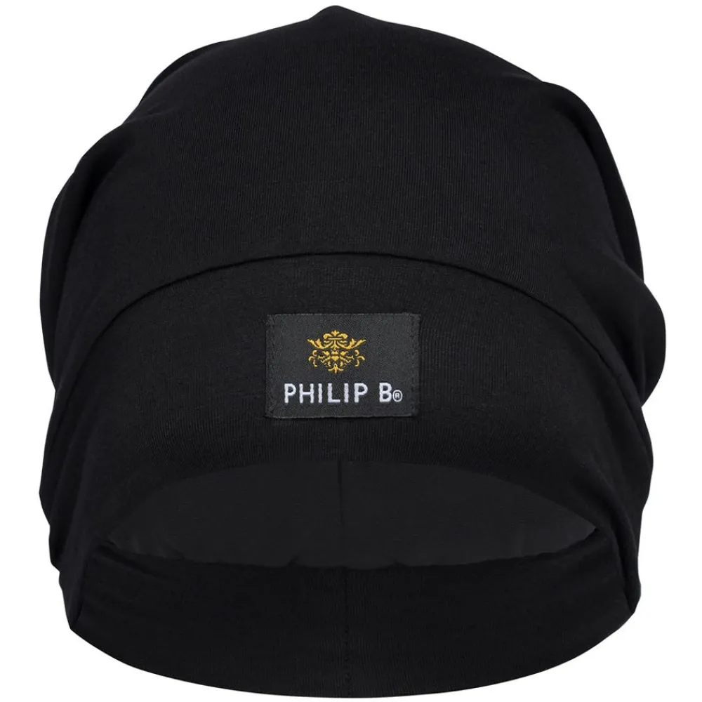 Philip B. Umhänge & Hauben|Silky Smooth Beanie Black