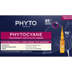 Phyto Haarausfall|Haarausfall^cyane Ampullen-Kur Reaktiver Haarausfall Frau