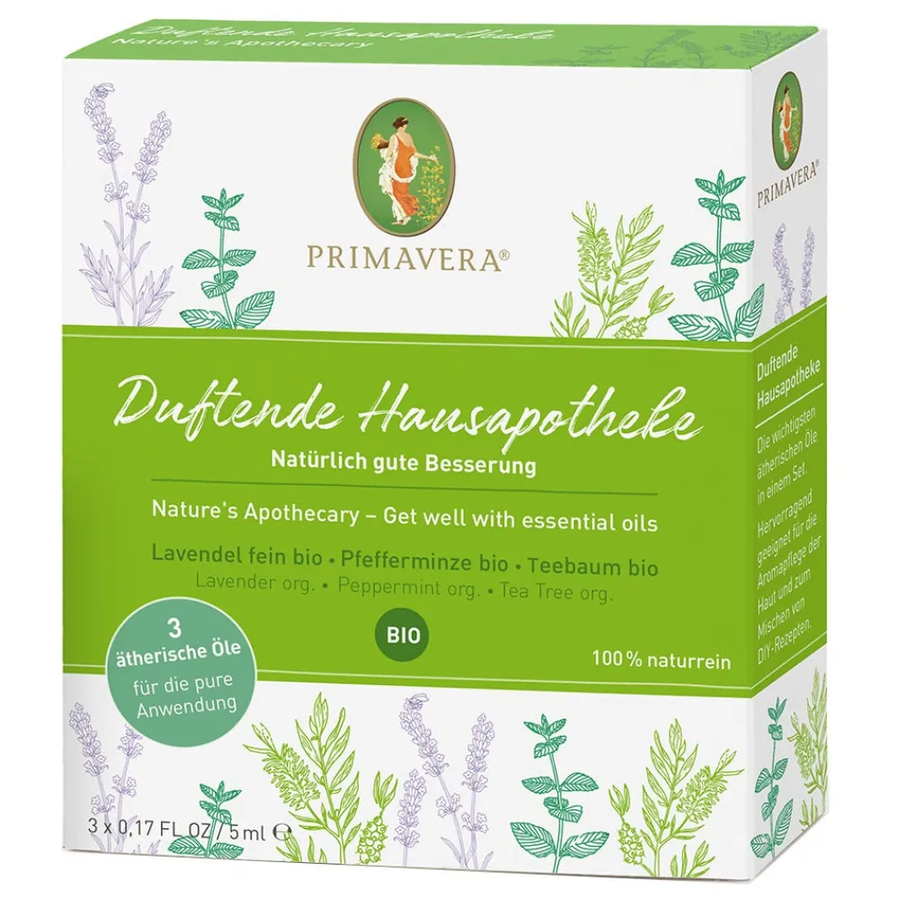 PRIMAVERA Hagel Nature|Körper|Set Duftende Hausapotheke 3x5 ml