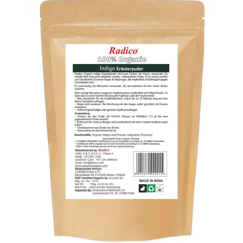 Kräuterpflegepackung Indigo 100 g-Radico New