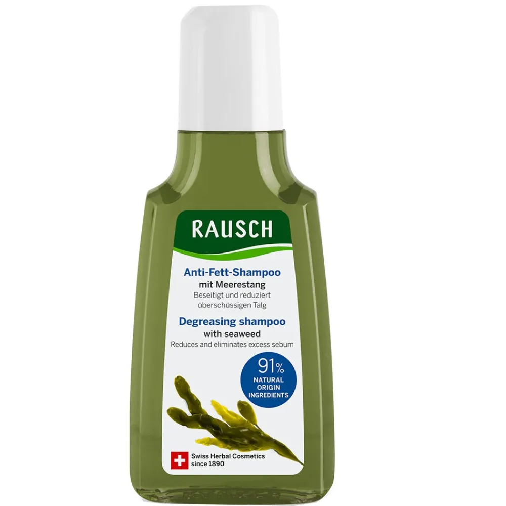 Rausch Hagel Nature| Shampoo|Anti-Fett-Shampoo mit Meerstang 40 ml